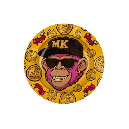 Monkey King Assorted Metal Ashtrays - (15 Pack)