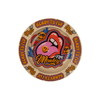 Monkey King Assorted Metal Ashtrays - (15 Pack)