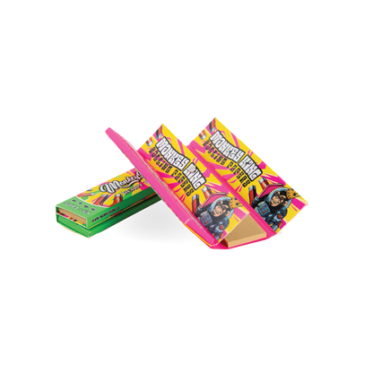 Monkey King Rolling Papers & Tips: Ready To Fly - King Size Unbleached (24 Pack)