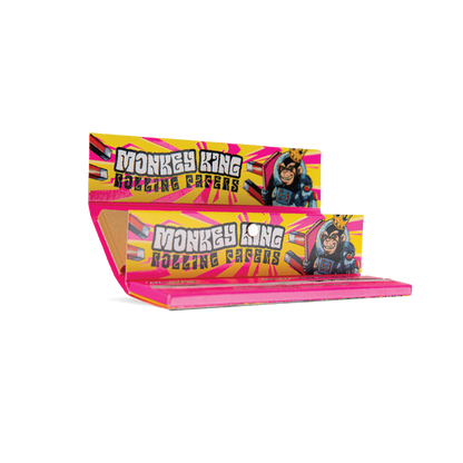 Monkey King Rolling Papers & Tips: Ready To Fly - King Size Unbleached (24 Pack)