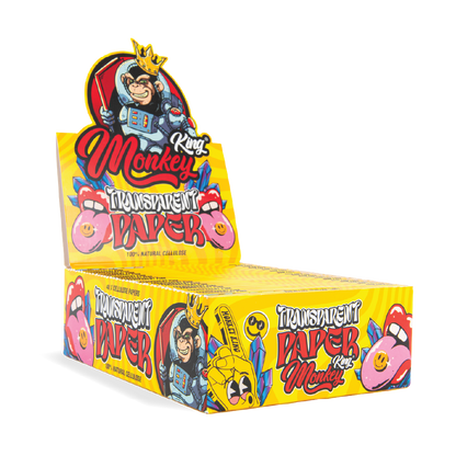 Monkey King Cellulose Wraps: Transparent - King Size (24 Pack)