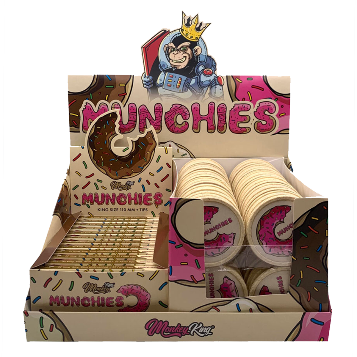 Monkey King Papers, Tips & Grinders Pack: Munchies Ed. (24 Pack)