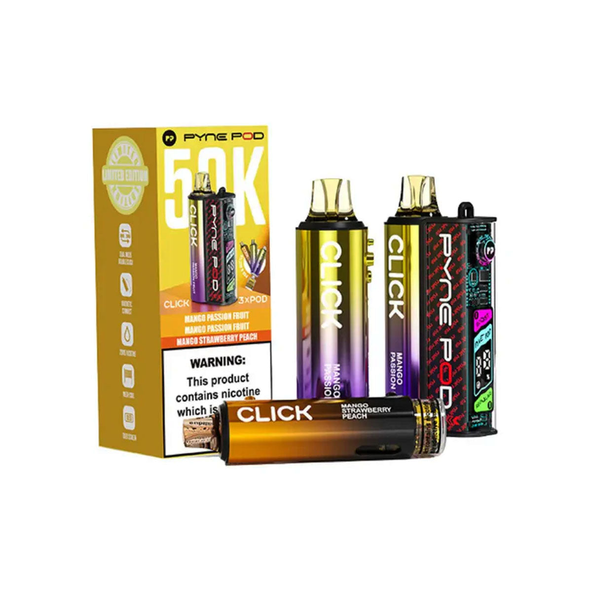 Pyne Pod Kit Click 50K Mango Default Title