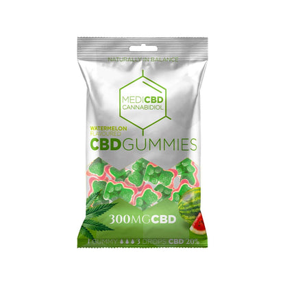 MediCBD CBD Gummy Bears: Watermelon - 300mg