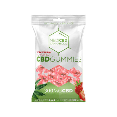 MediCBD Strawberry CBD Gummy Bears 300mg