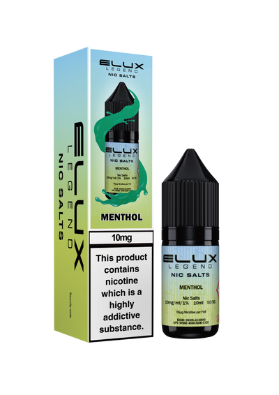 Elux Legend Nic Salts: Menthol - 10mg (10 Pack)