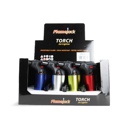 FlameJack Torch Jet Lighters (12 Pack)