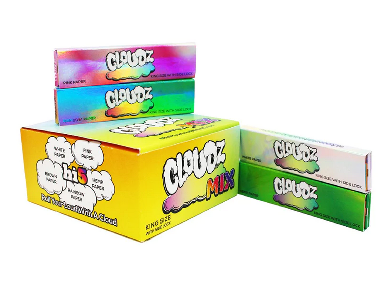 Cloudz King Size Rolling Papers with Side Lock