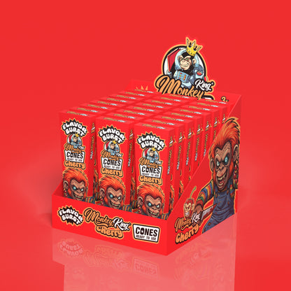 Monkey King: King Size Flavor Burst Cones (24 Pack) - Cherry