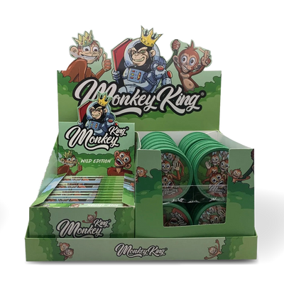 Monkey King Grinders, Rolling Papers & Tips: Wild Pack (24 Pack)