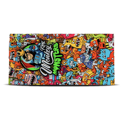 Monkey King Papers, Tips & Tray: Magnetic Monsters Edition - King Size Unbleached (24 Pack)