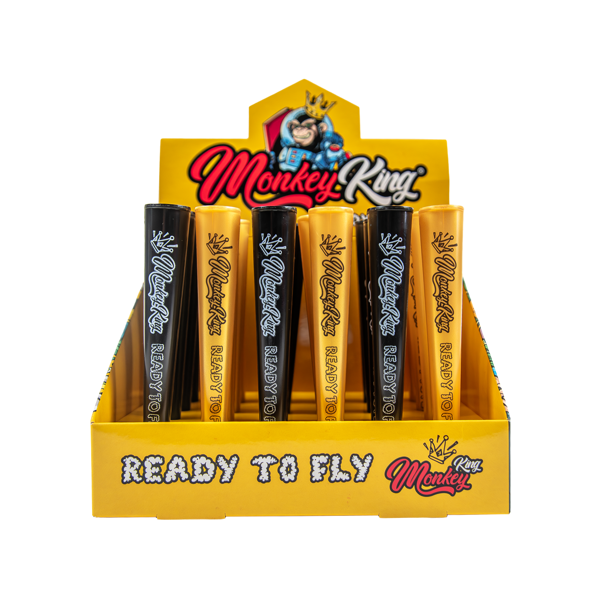 Monkey King Tubes Gold Black CDU 1