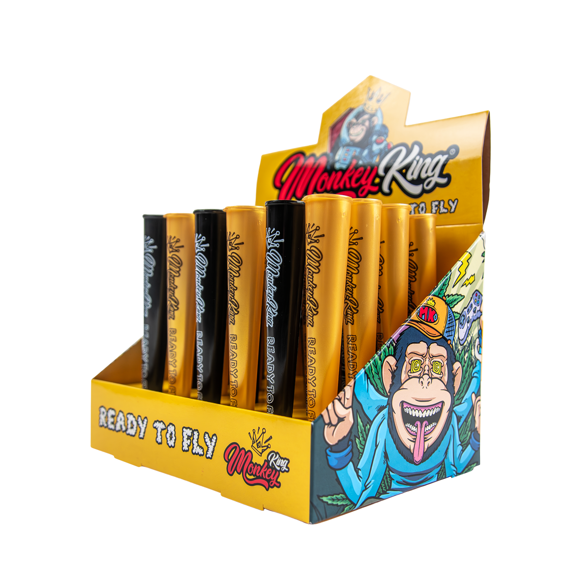 Monkey King Tubes Gold Black CDU 2