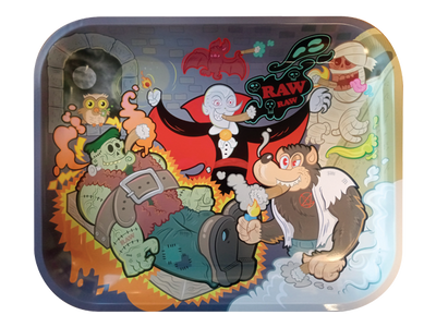 RAW 'Monster Sesh' Rolling Tray (Large 27.5 x 34)