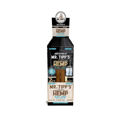 Mr Tipp's Pre-Rolled Hemp Blunt Tubes: Glass Tip 12mm - 2 Tubes