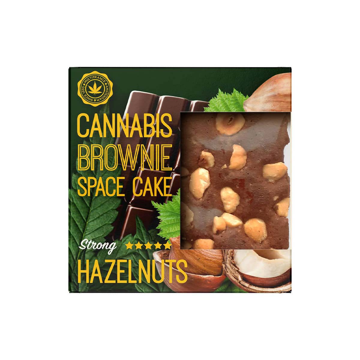 Multitrance Boxed Cannabis Brownie - Hazelnuts Strong