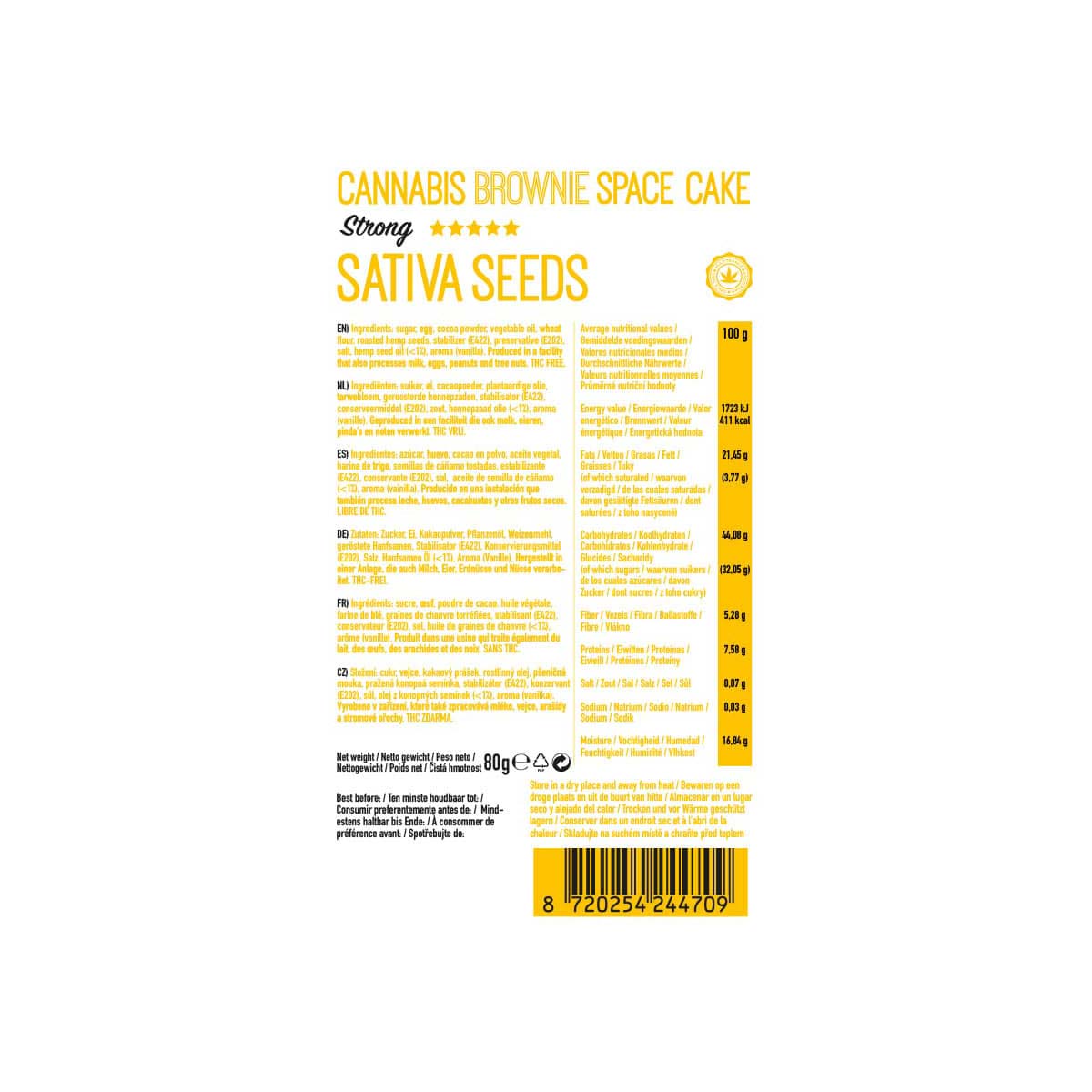 Multitrance Boxed Cannabis Brownie - Sativa Seeds Strong