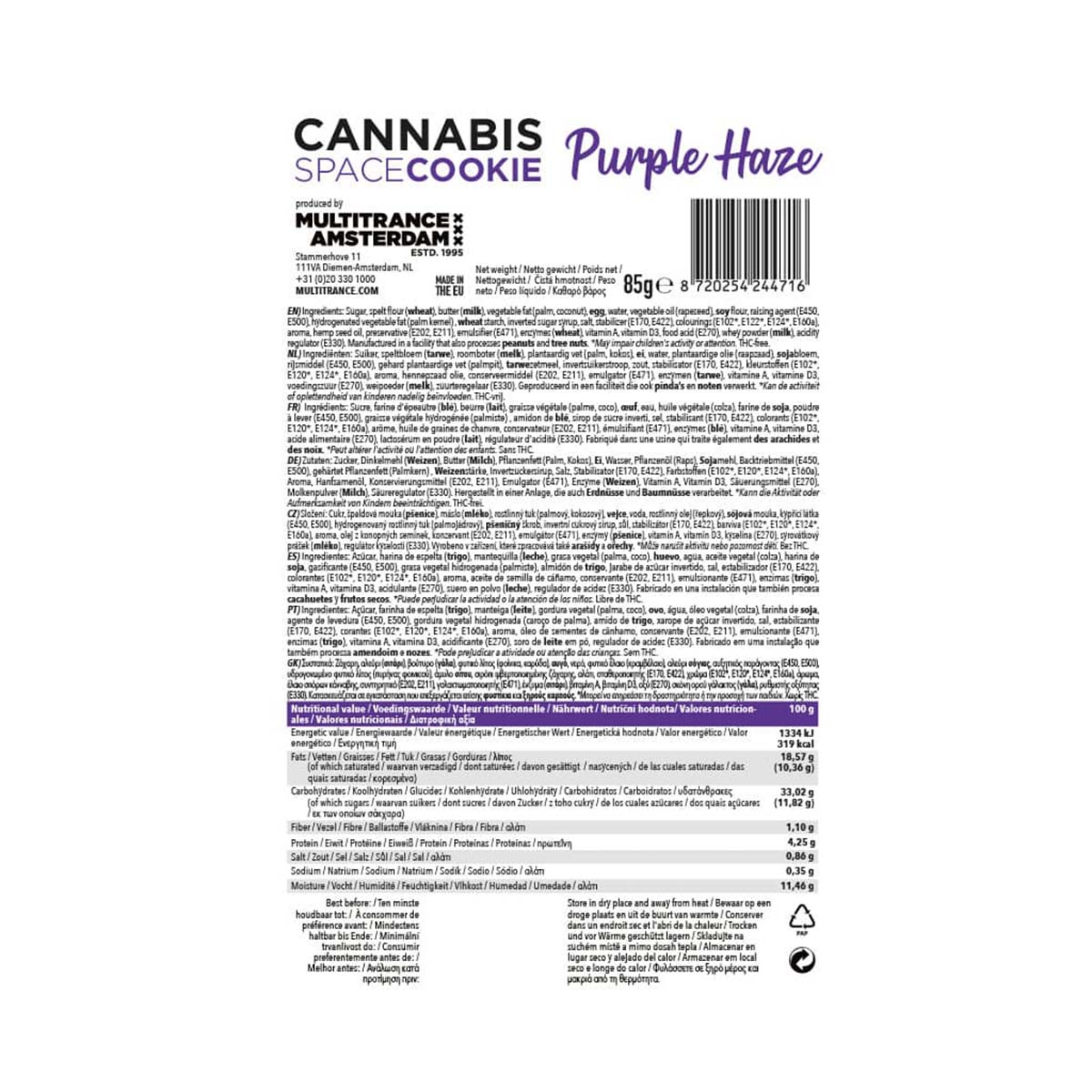 Multitrance Cannabis Space Cookie - Purple Haze
