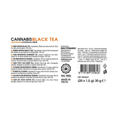 Multitrance Cannabis Tea: Black Tea - Silver Haze (20 Bags)