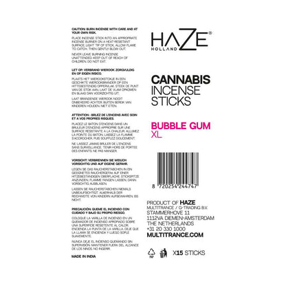 Haze Cannabis Incense Sticks: Bubblegum XL (6 Pack)