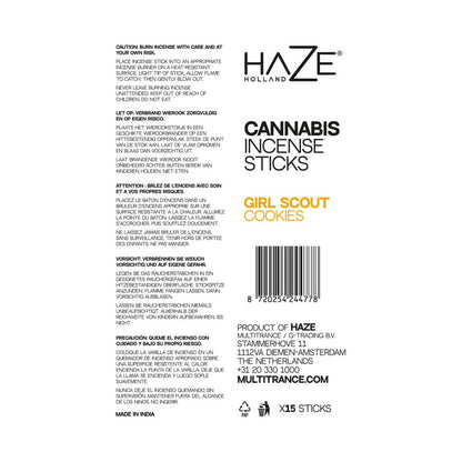 Haze Cannabis Incense Sticks: Girl Scout Cookies (6 Pack)