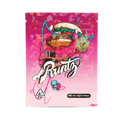 50 PACK MYLAR BAG - BURGER RUNTZ
