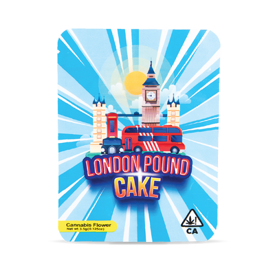 50 PACK MYLAR BAG - LONDON POUND CAKE