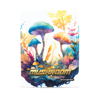 50 PACK MYLAR BAG - MUSHROOM 3