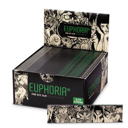 Euphoria King Size Slim Rolling Papers - Mystical (Full Box)