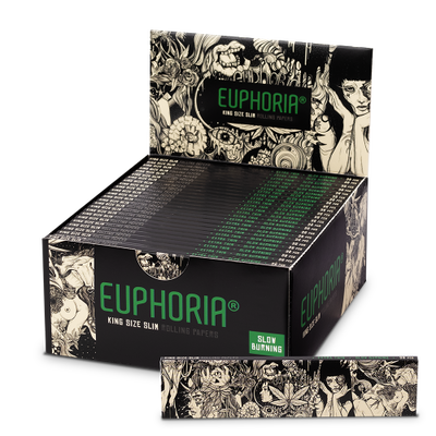 Euphoria King Size Slim Rolling Papers - Mystical (Full Box)