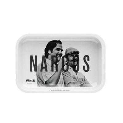 Narcos Small Rolling Tray - White