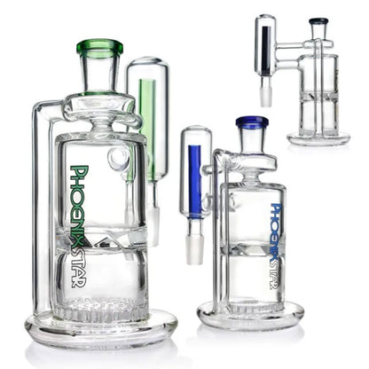 Phoenix Star: 14mm 90° Ash Catcher With Turbine/Honeycomb Perculator - (PAC05)