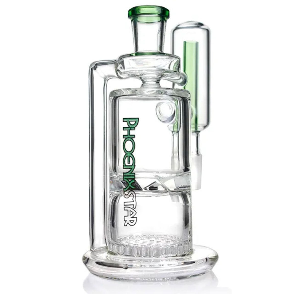 Phoenix Star: 14mm 90° Ash Catcher With Turbine/Honeycomb Perculator - (PAC05)