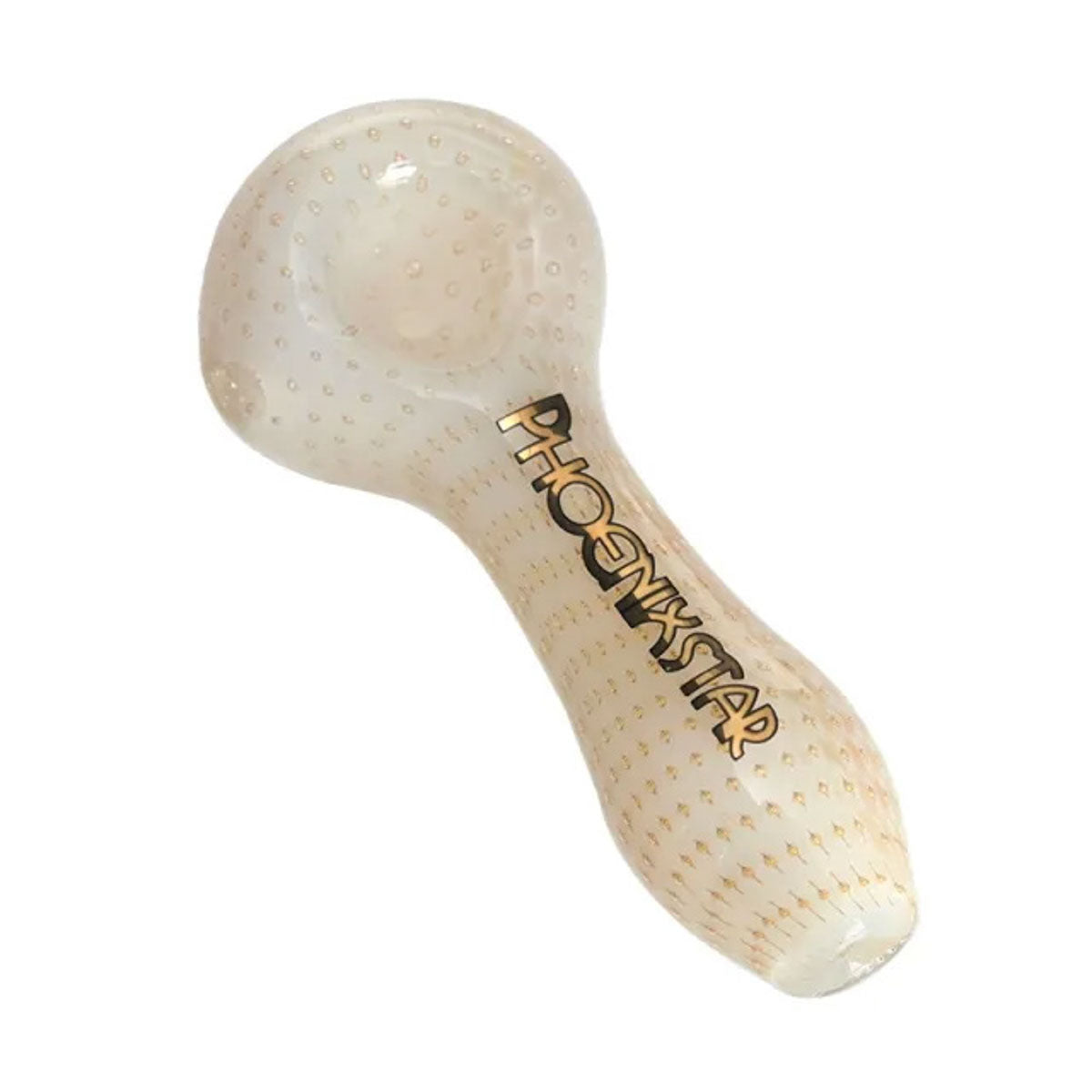 Phoenix Star: 4" Silver Fumed Bubble Trap Hand Pipe