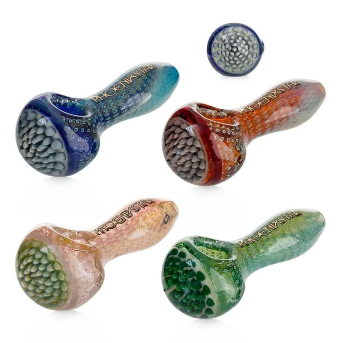 Phoenix Star: 4" Glass Hand Pipe - (PGP107)