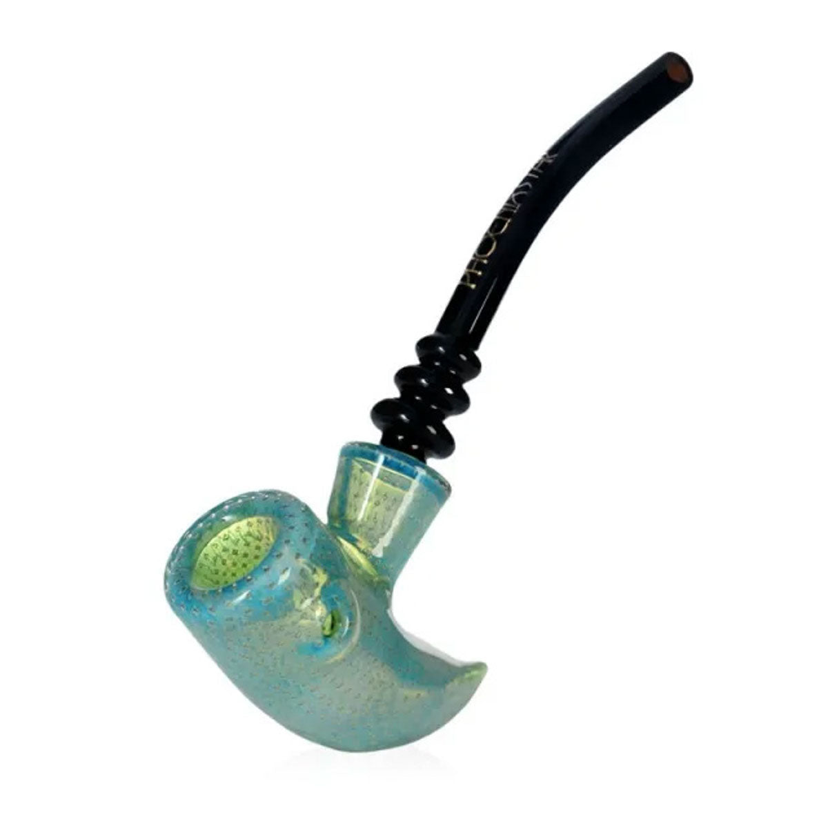 Phoenix Star: 6.5" Silver Fumed Sherlock Glass Hand Pipe - (PGP129)