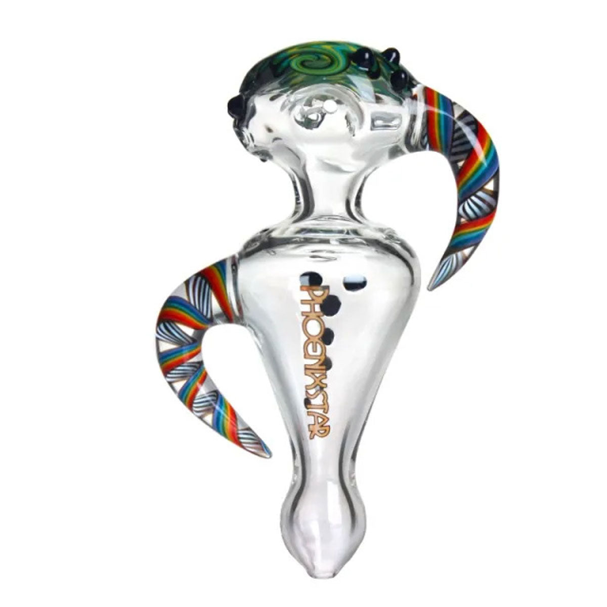 Phoenix Star: 5" Helix Function Glass Hand Pipe - (PGP24)