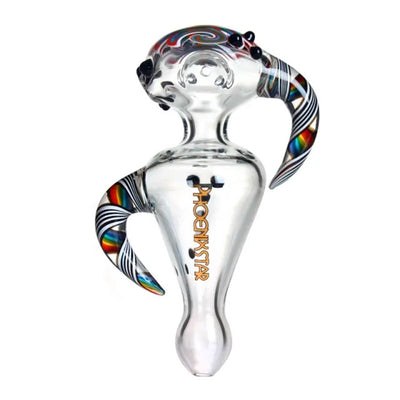 Phoenix Star: 5" Helix Function Glass Hand Pipe - (PGP24)
