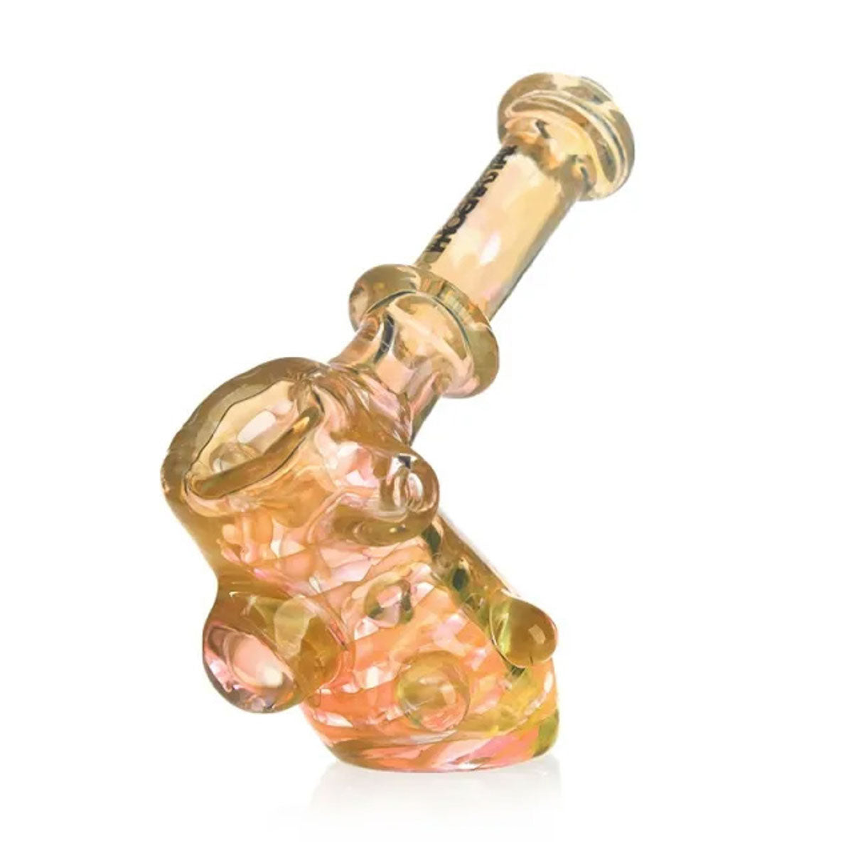 Phoenix Star: 4.6" Gold Fumed Glass Hammer Pipe - (PGP44)
