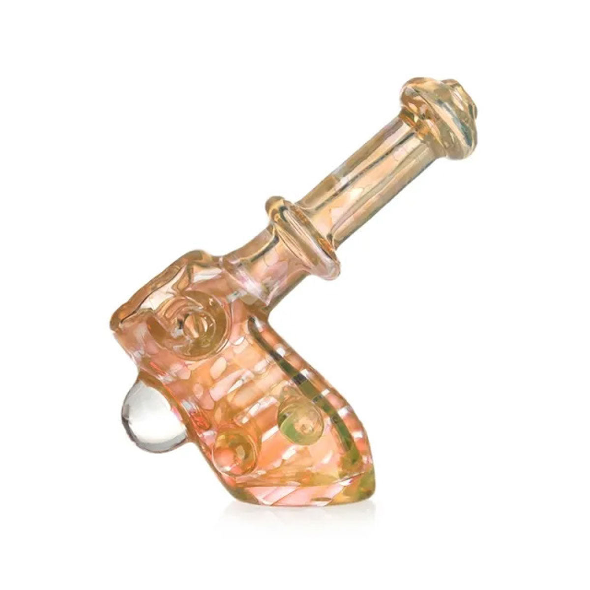 Phoenix Star: 4.6" Gold Fumed Glass Hammer Pipe - (PGP44)