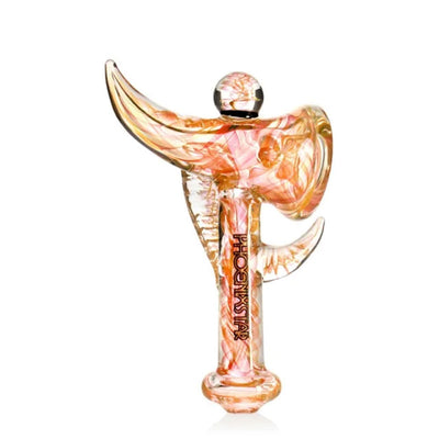 Phoenix Star: 5" Horn Style Glass Hand Pipe - (PGP85)