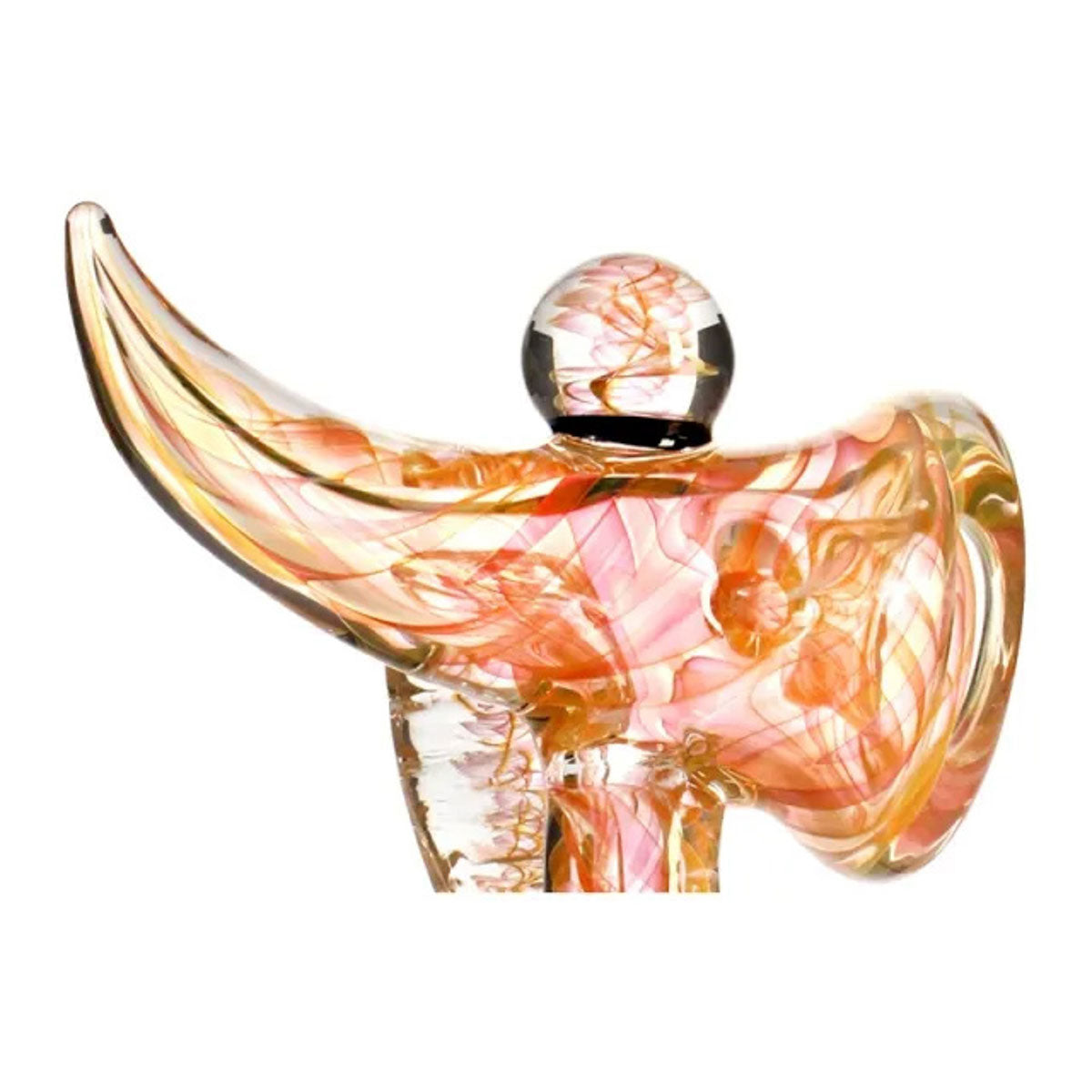 Phoenix Star: 5" Horn Style Glass Hand Pipe - (PGP85)