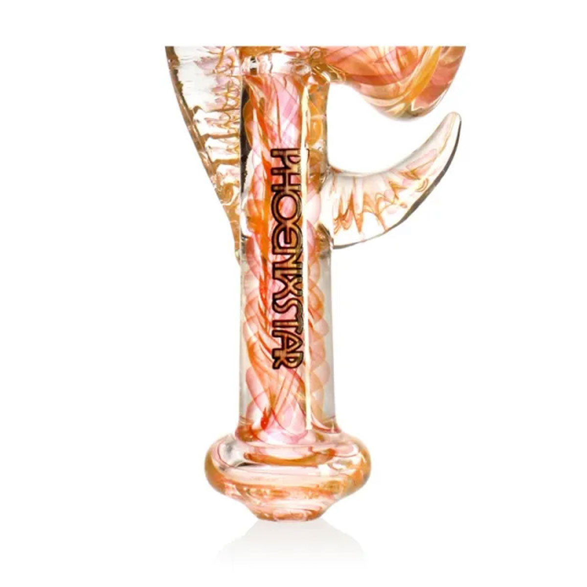Phoenix Star: 5" Horn Style Glass Hand Pipe - (PGP85)
