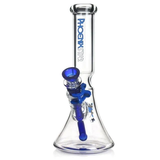 Phoenix Star: 10" Glass Beaker Bong - (PHX01)