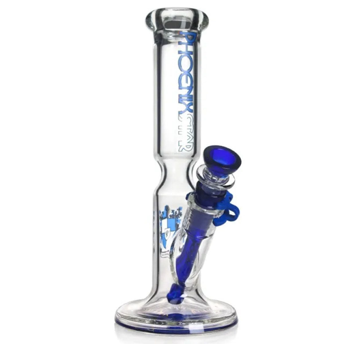 Phoenix Star: 10" Wide Base Straight Glass Bong - (PHX02)