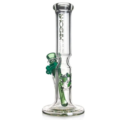 Phoenix Star: 10" Wide Base Straight Glass Bong - (PHX02)