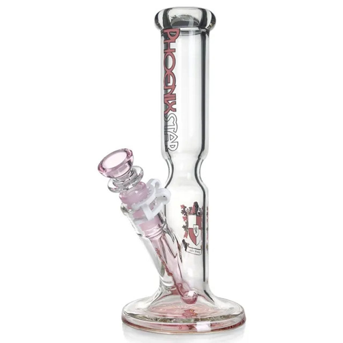 Phoenix Star: 10" Wide Base Straight Glass Bong - (PHX02)