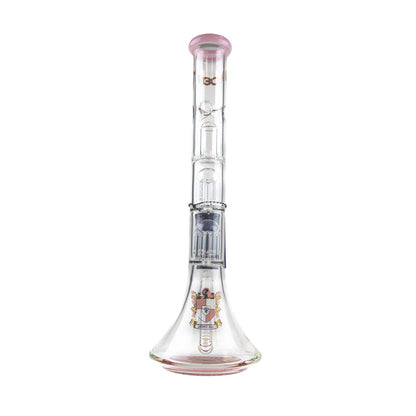 Phoenix Star: 14" Dual 6 Arm Percolator Glass Bong - (PHX10)