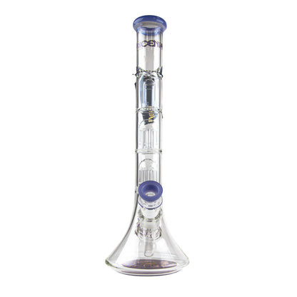 Phoenix Star: 14" Dual 6 Arm Percolator Glass Bong - (PHX10)