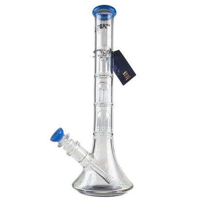 Phoenix Star: 14" Dual 6 Arm Percolator Glass Bong - (PHX10)